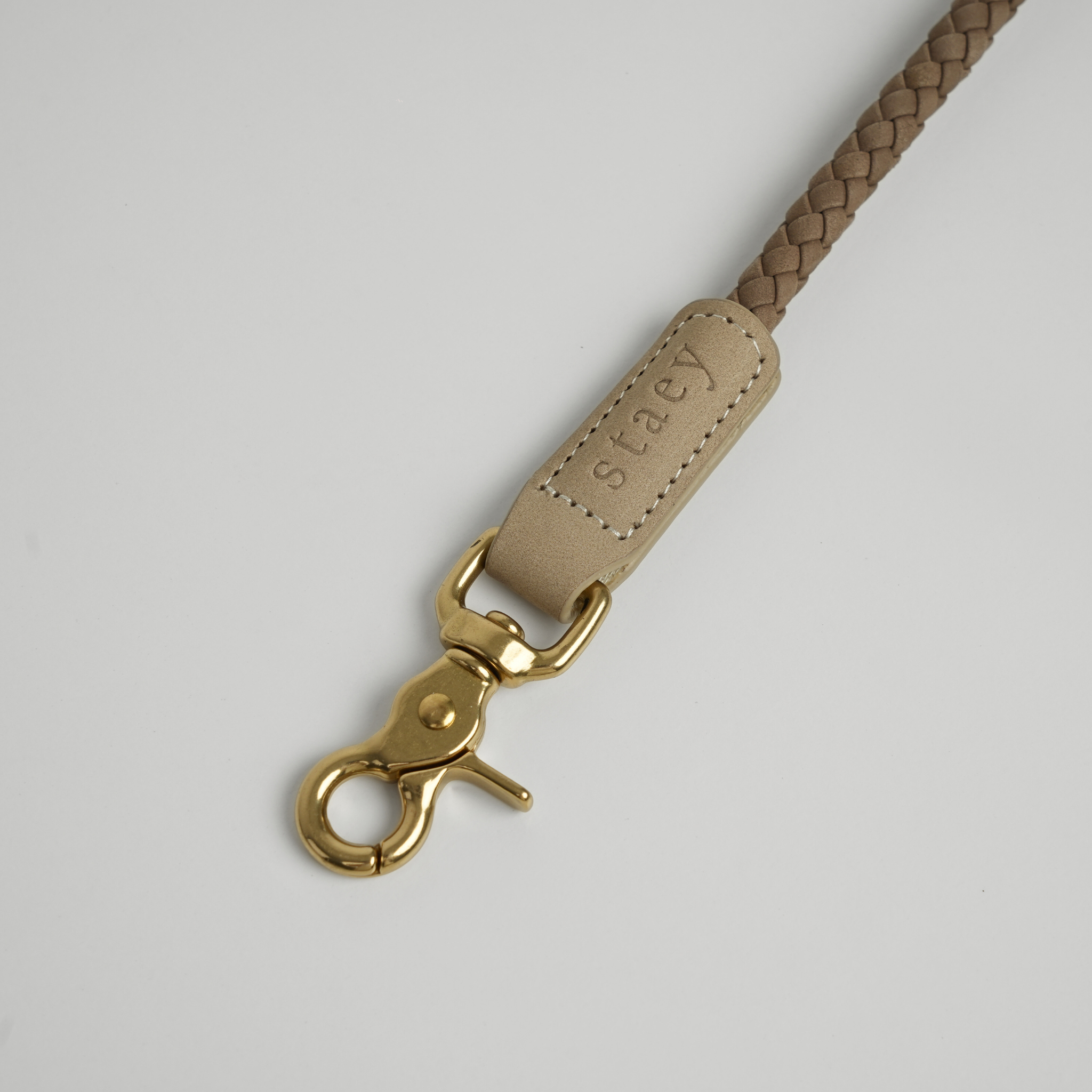 Kaia Braided Dog Leash | Taupe