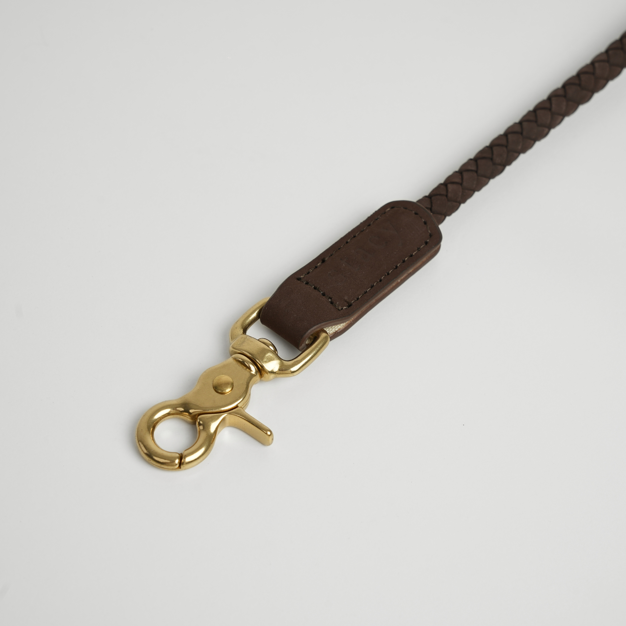 Kaia Braided Dog Leash | Dark Oak