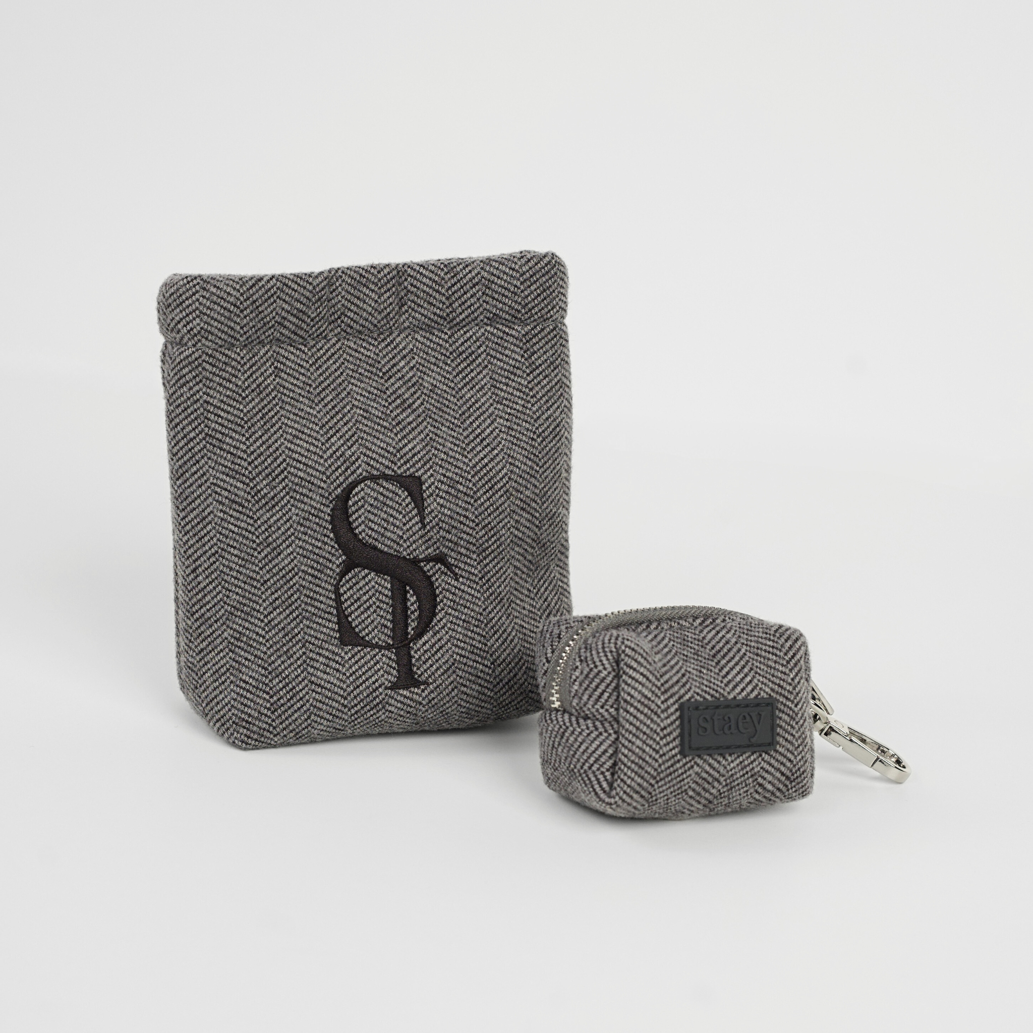 Elma Treat Bag w. Waste Bag Holder | Dusty Blue