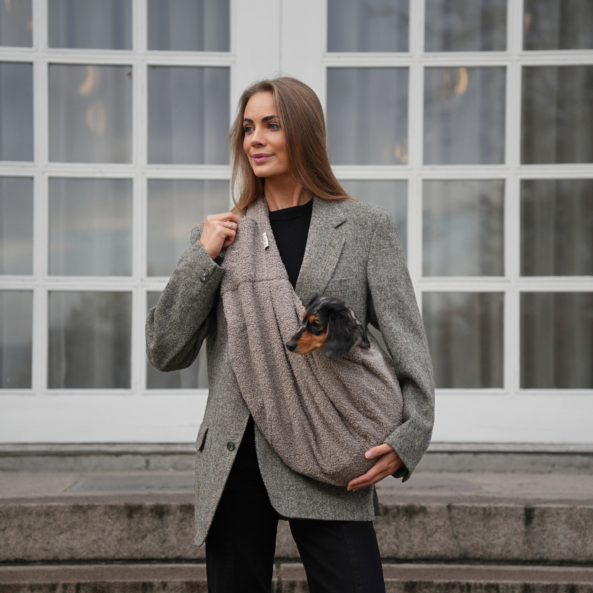 Transportín para cachorros Ava | peluche