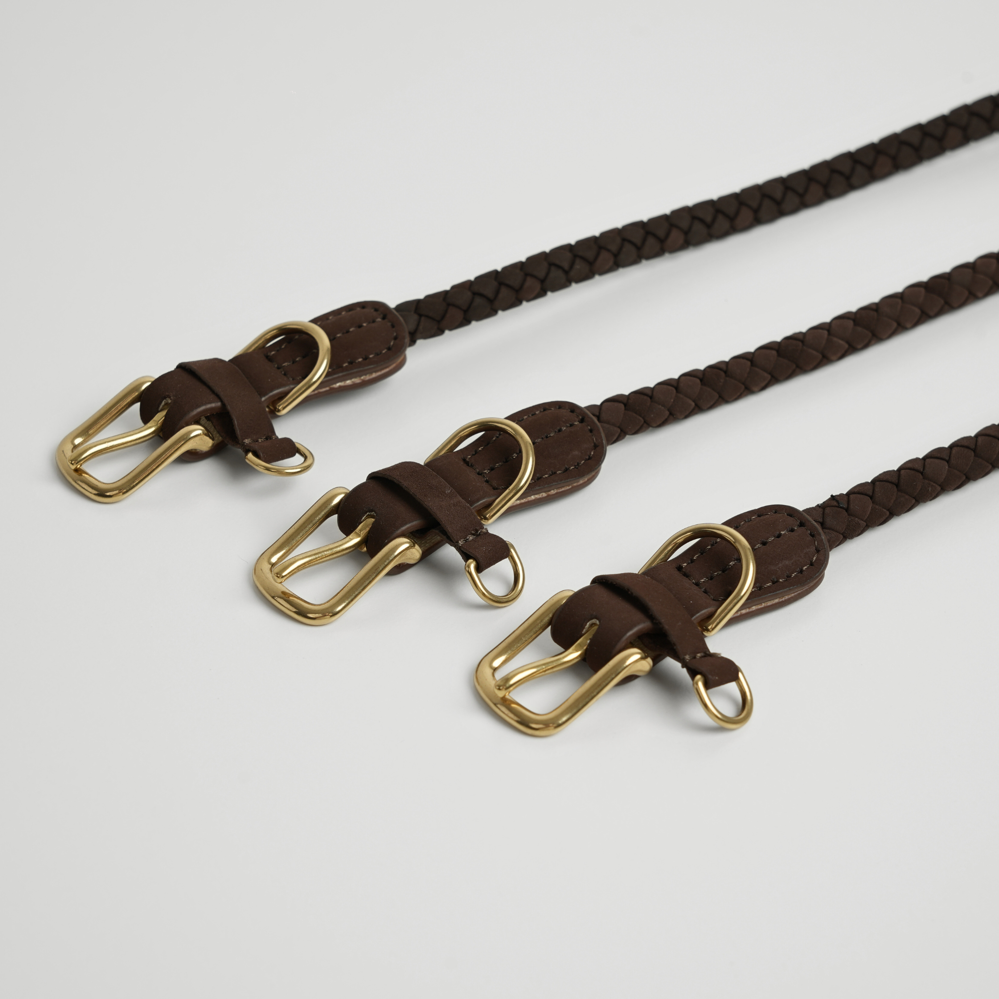 Collar de perro trenzado Kaia | Roble Oscuro