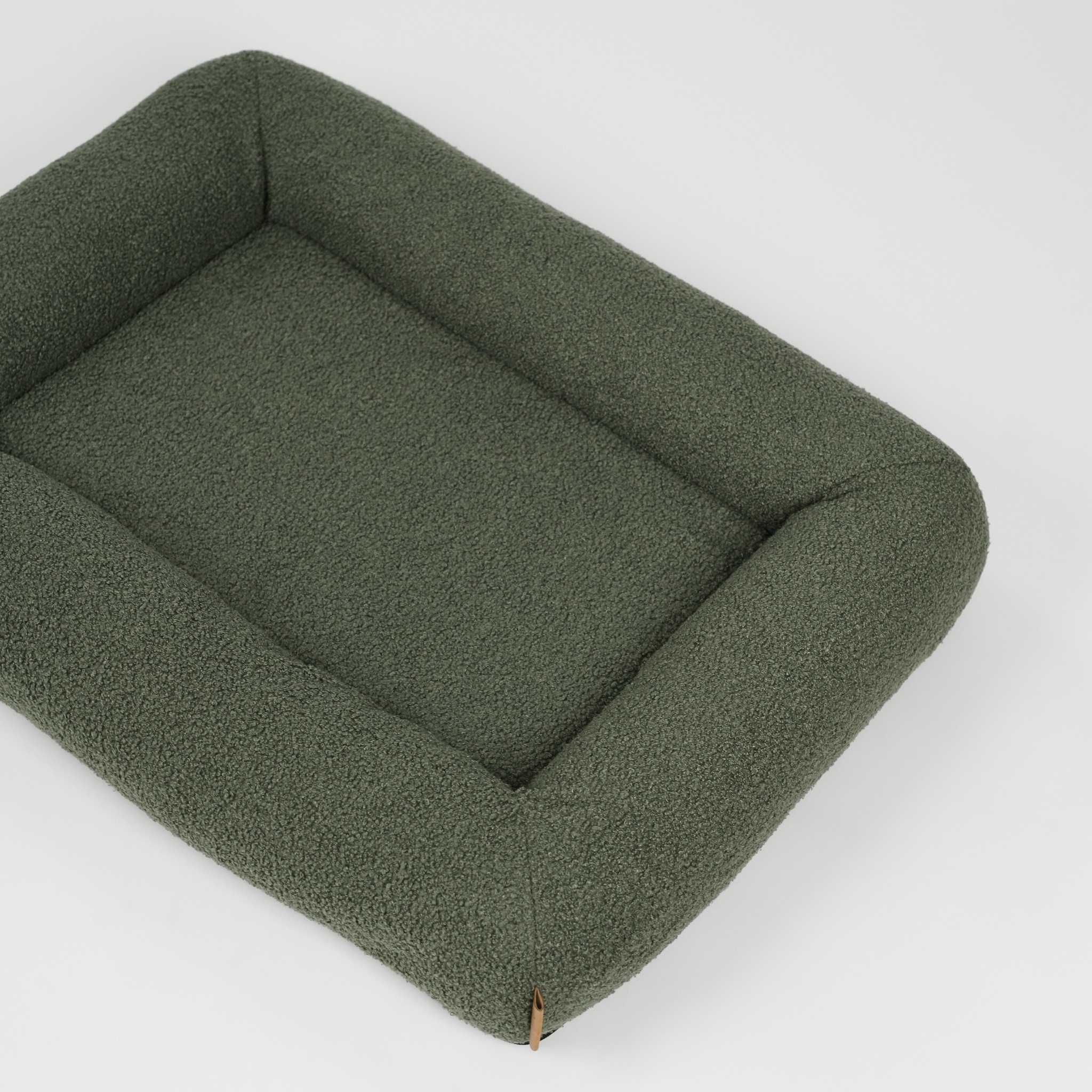 Karla Orthopedic Dog Bed | Moss Bouclé