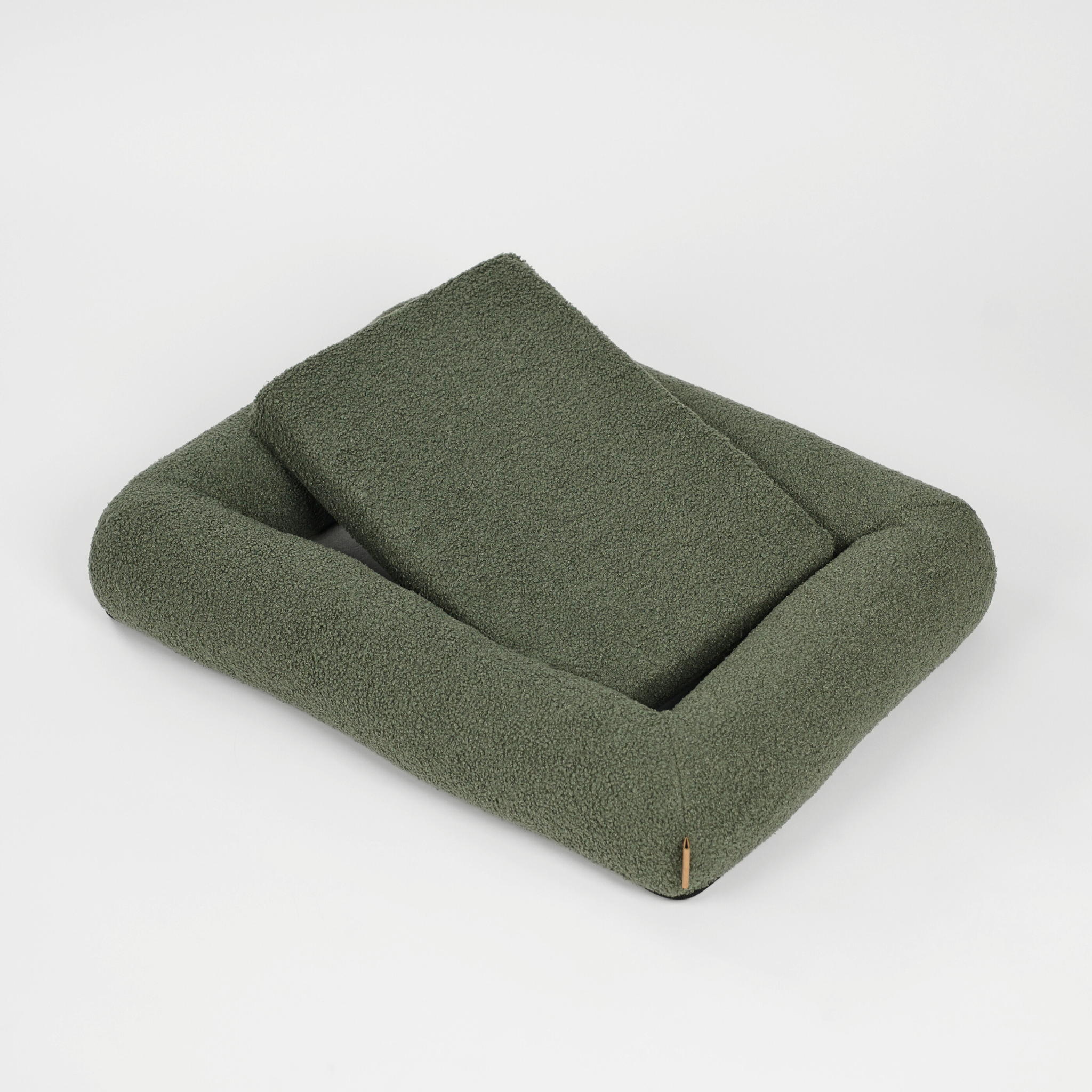 Karla Orthopedic Dog Bed | Moss Bouclé