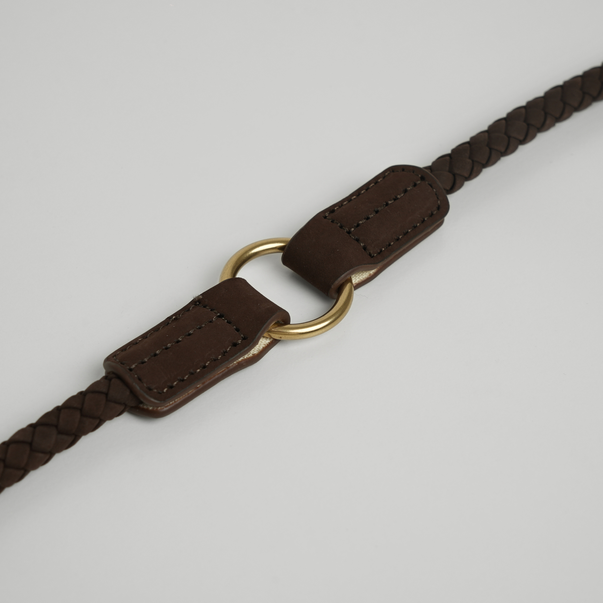 Kaia Braided Dog Leash | Dark Oak