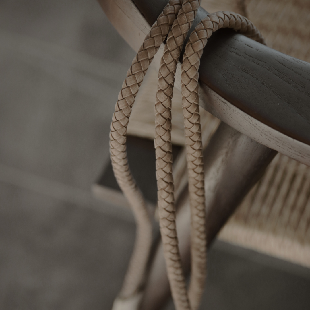 Kaia Braided Dog Leash | Taupe