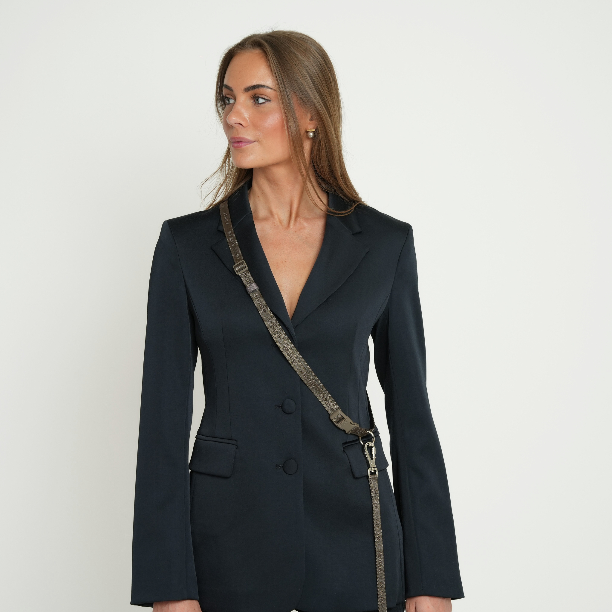 Correa para perro manos libres - Gris pardo