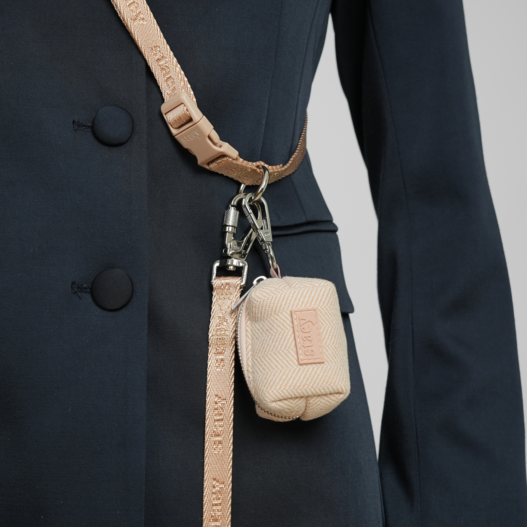 Soporte para bolsa de caca Elma | Rosa clara