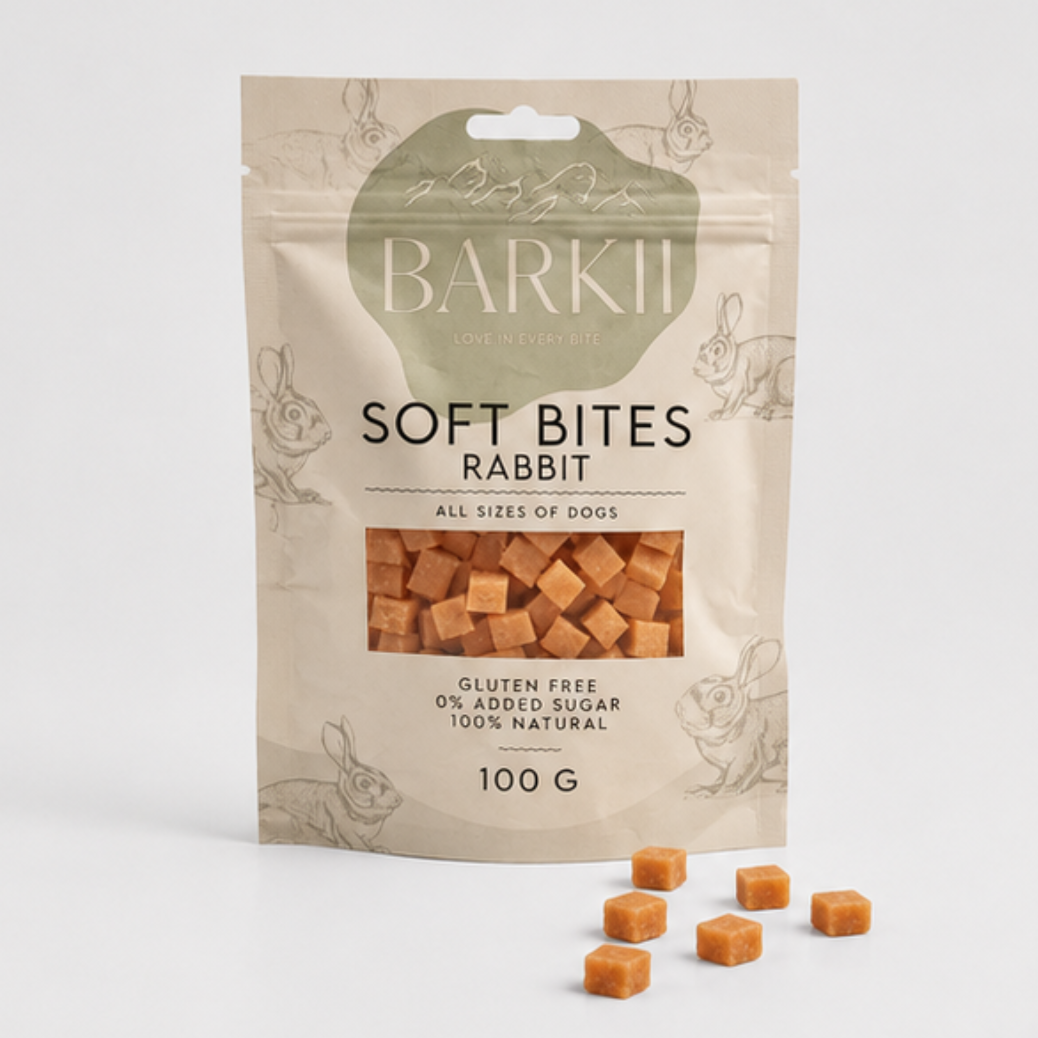 Barkii Training Treats | Rabbit | 100g.
