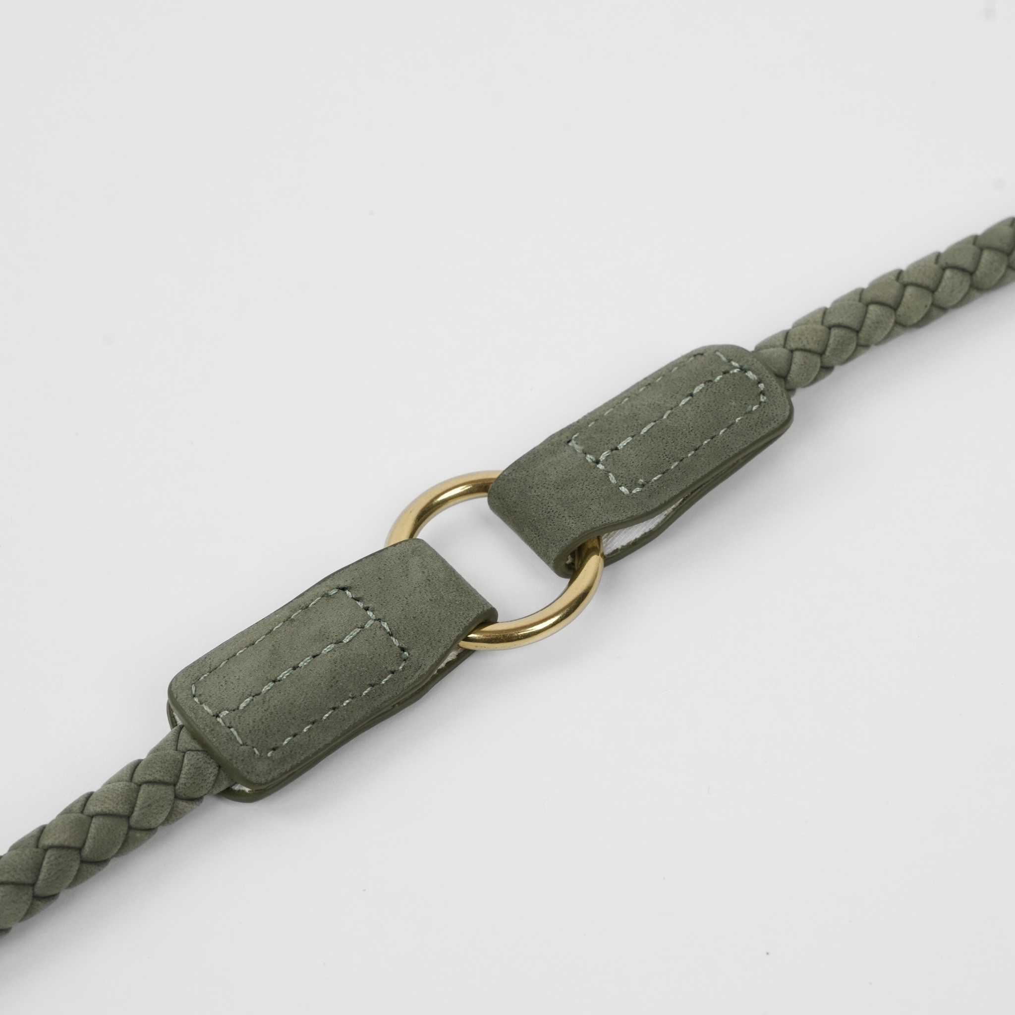 Kaia Braided Dog Leash | Moss Green
